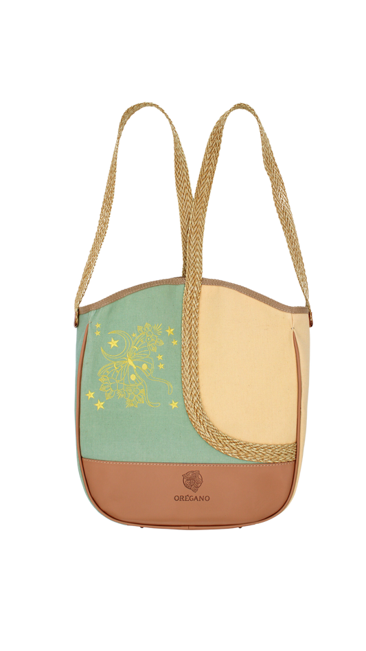 OREGANO TOTE | YELLOW AND GREEN | YELLOW BUTTERFLY