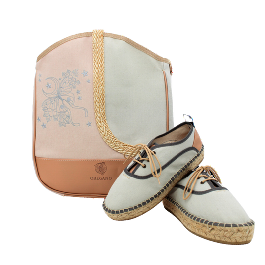 EVA SHOES | PINK + OREGANO TOTE | GRAY AND PINK | BLUE BUTTERFLY 