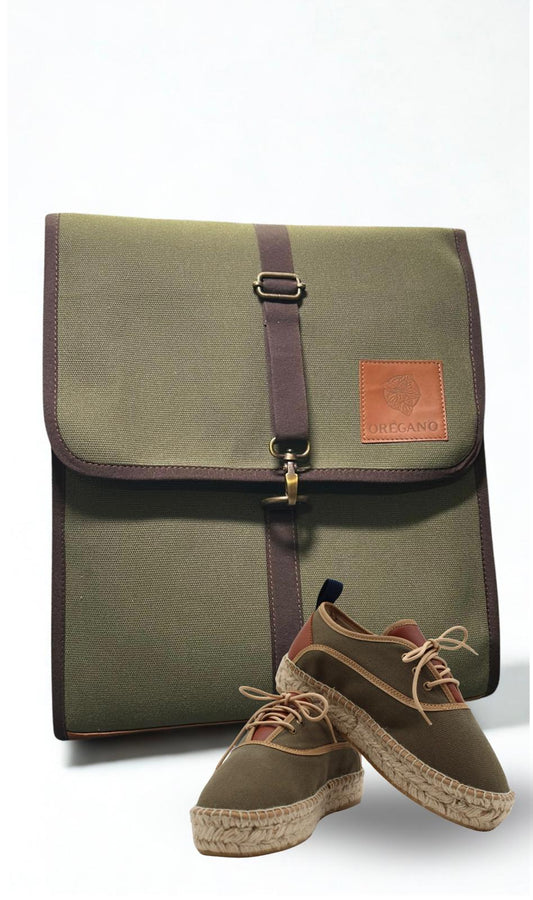 EVA SHOES | OLIVE GREEN + OREGANO BACKPACK | OLIVE GREEN